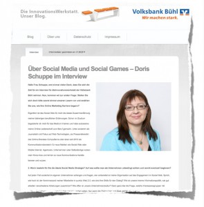 Screenshot Interview Social Media / Social Games