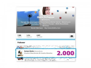 @DoSchu :: 2000 Twitter Follower
